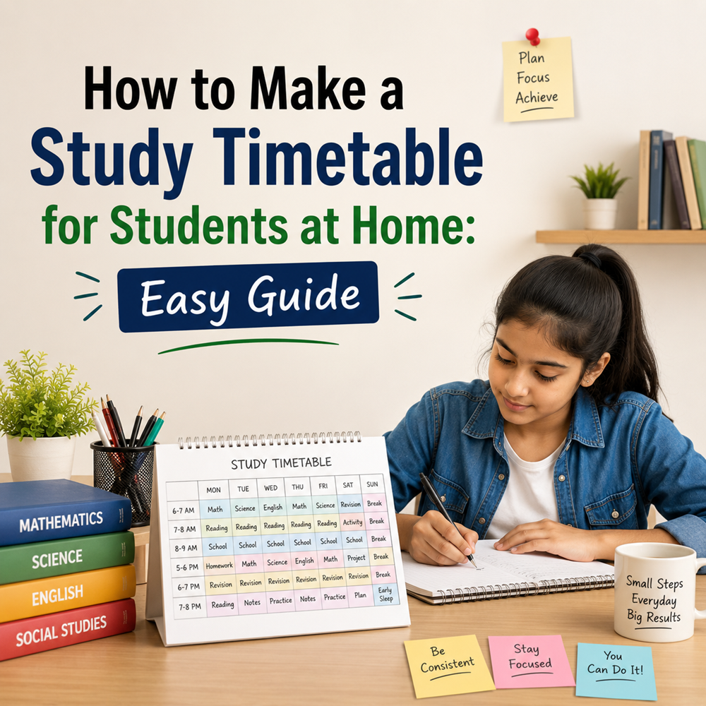 How to Make a Study Timetable for Students at Home