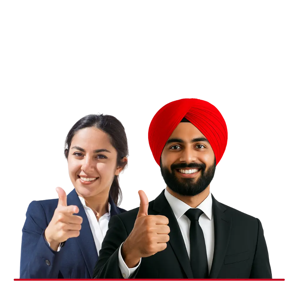 Professional networking at job fair