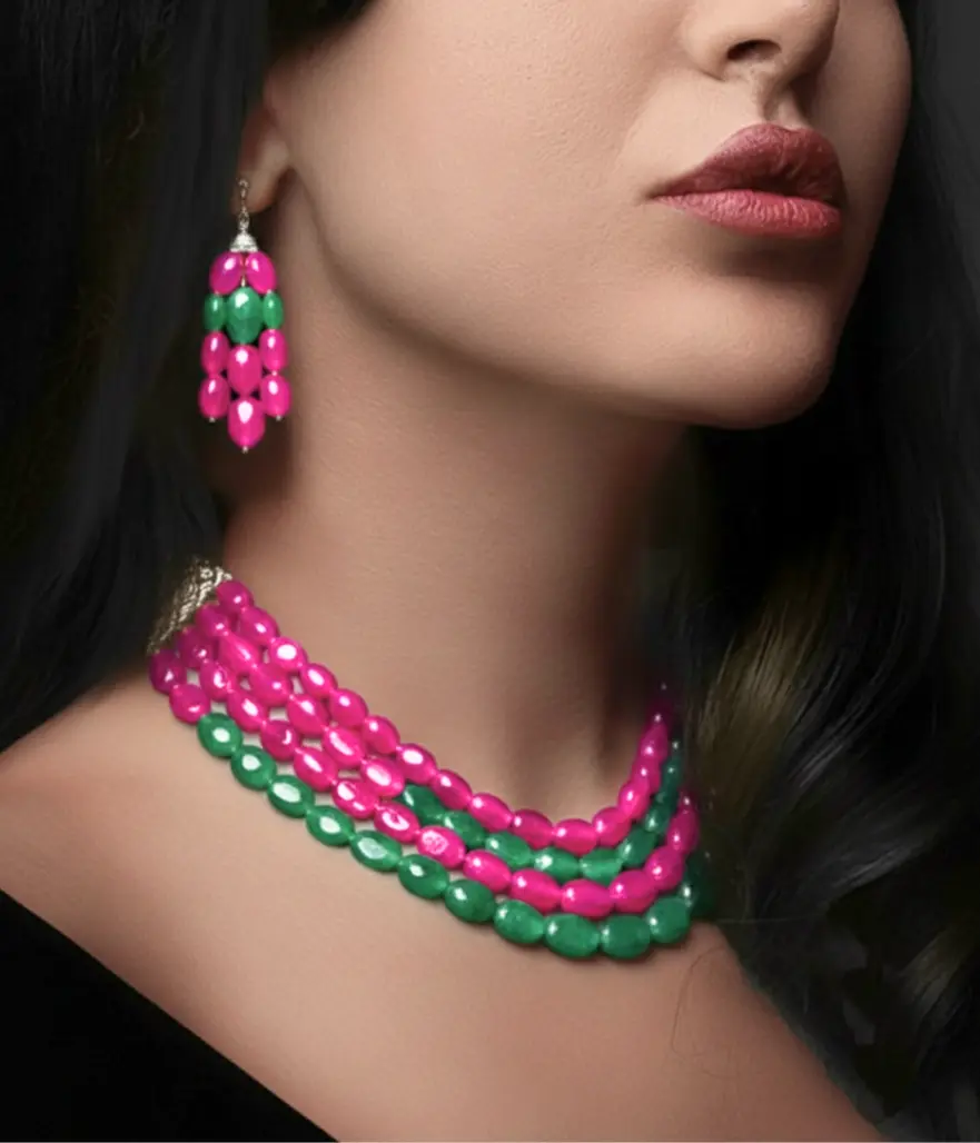 Emerald & Ruby Necklace